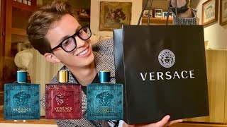 Versace Eros Colección Completa [upl. by Esiouqrut577]