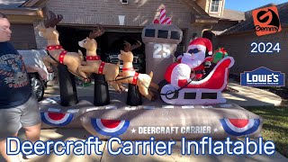 Gemmy 2024 Deercraft Carrier Inflatable [upl. by Ericka]