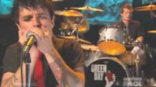 Green Day  Minority Live  Sessions  AOL [upl. by Bolte]