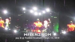 JayZ shares the stage at first Yankee Stadium concert 91310 [upl. by Pol]