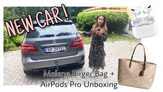 NEW CAR  Malene Birger bag  AirPods Pro Unboxing [upl. by Roseanna102]