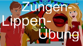 Mundmotorikübung für Kinder Zungenkreise Training für Zunge und Lippen ZIRKUS Logopädie [upl. by Ultima545]