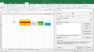 Excel Methodensammlung Solver Sensitivitätsanalyse [upl. by Einnaj]