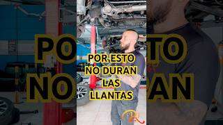 Por esto no duran las llantas🧰🚘 llantas alineación suspension autos carros coches taller [upl. by Cibis]