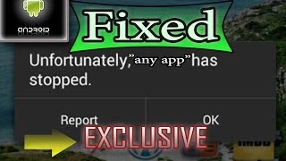 How to Fix quotUnfortunately any app has stoppedquot in Android [upl. by Inaffets569]