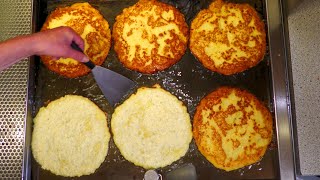 Traditional German Snack Stand with Potato Pancakes and Egg Pancakes  Street Food Berlin Germany [upl. by Raviv]