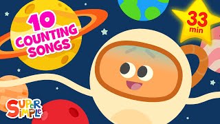 8 Little Planets  STEM Counting Song for Kids  Super Simple Songs [upl. by Enieledam890]