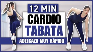 CARDIO TABATA PARA ADELGAZAR RÁPIDO  IDEAL PARA BAJAR DE PESO RAPIDAMENTE  NatyGlossGym [upl. by Dine]