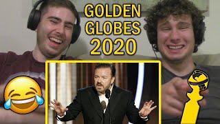 Ricky Gervais Golden Globes 2020 REACTION 😂😂 HES A SAVAGE [upl. by Fortier]