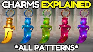 CS2 Charms EXPLAINED ALL RARE PATTERNS SHOWCASE [upl. by Esinaj114]