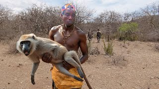 The Remarkable Life Of The Hadzabe Tribe  HuntingCooking And Surviving In The Wild [upl. by Aynatal]