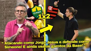 VEJA OS ELOGIOS DA MIDIA PAULISTA AO GRANDE JOGO DO FLAMENGO DO FILIPE LUIS CONTRA O CUIABA HOJE [upl. by Gordie]