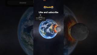 😈Earth hitting by the moon😭 earth moon shorts viral games trending solarsystemgaming solar [upl. by Snah748]