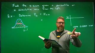 Determine a zscore of a given percentile [upl. by Boycie]