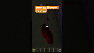 Working firework machine minecraft fireworks good minecraftshorts [upl. by Bedwell]