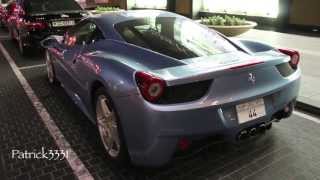 baby blue Ferrari 458 Italia [upl. by Thisbee]