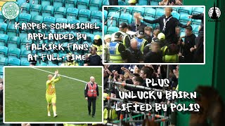 Kasper Schmeichel Applauded by Falkirk Fans at FT  Bairn Lifted by Polis  Celtic 5  Falkirk 2 [upl. by Livvi535]