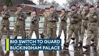 222 Signal Squadrons historic move guarding Royal palaces in London [upl. by Goar]