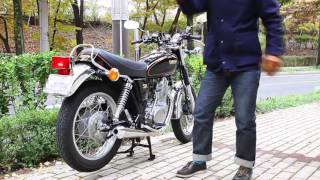 Yamaha SR400 mostyn exhaust [upl. by Ecilayram]