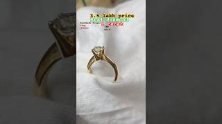 Diamond 1 carat handmade finger ring 18 caratgold design [upl. by Aracat]