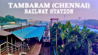 Tambaram Railway Station Chennai  Tamil Nadu  Indian Railways  Cinematic  HDR 4K Video [upl. by William]