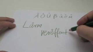 Writing german Umlauts  Umlaute [upl. by Dinah200]