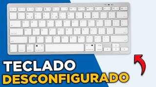 TECLADO DESCONFIGURADO NO COMPUTADOR RESOLVIDO [upl. by Kcirdle]