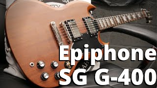 Epiphone SG G400 Worn Brown Review [upl. by Yekcim]