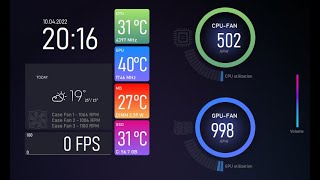 Aida64 Sensor Panel  Smart Home 800x480px by Exhumed [upl. by Ayak641]