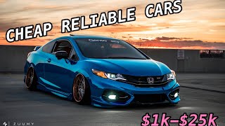 The 13 Most RELIABLE Cars For EVERY Budget 1k25k [upl. by Anehsak498]