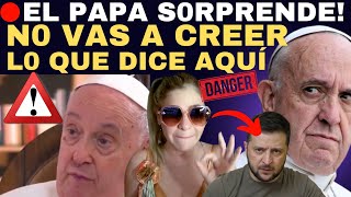 🔴MUY EXTRAÑO🚨EL PAPA SORPRENDE DE NUEVO CON SUS NUEVAS DECLARACIONES A LOS MEDIOS SUIZOS⛔ [upl. by Pentheam]