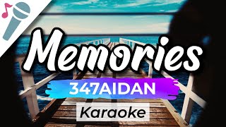 347aidan  MEMORIES  Karaoke Instrumental Acoustic [upl. by Hadsall]