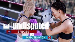 BRIDGES VS MRDJENOVICH Undisputed Quick Fight [upl. by Yessydo]