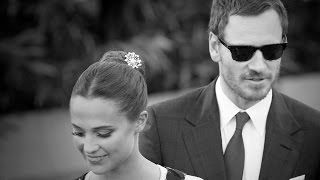 Michael Fassbender e Alicia Vikander sul Red Carpet di Venezia 73 [upl. by Anahsat364]