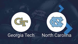 Georgia Tech VS UNC Live Reaction College football [upl. by Dnalyk934]