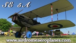 SE 5A Airdrome Aeroplanes SE5A WWI replica fighter experimental aircraft kit [upl. by Goldi765]