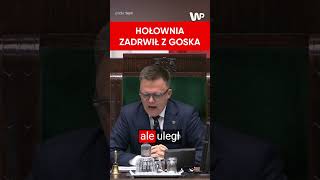 quotUległ pan złudzeniu to jest fikcjaquot Hołownia kpił z Goska który próbował wejść na mównicę [upl. by Allianora]