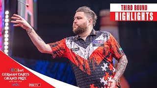 BIG AVERAGES Third Round Highlights  2024 German Darts Grand Prix [upl. by Zarla]