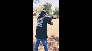 Dominic Hernandez  Shooting the ATI omni hybrid Maxx AR15 pistol 556 and 223 rim [upl. by Eelsel]