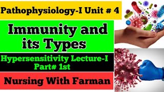 Immunity and Its Types In UrduHindi  Hypersensitivity  Pathophysiology Unit4 Lecture 1 Part1 [upl. by Nyrtak]