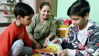 Birthday Gift Unboxing  Aarvish Birthday Gift  DurgeshMadhu Vlog [upl. by Nivlek352]