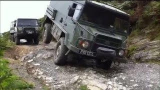 Wales Pinzgauer Military Off Road Vehicle Green Laning and Off Roading [upl. by Adnilrem]