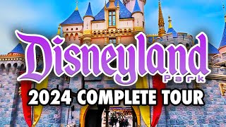 Disneyland Park 2024  Full Walkthrough amp Ride POVs 4K [upl. by Vanda]