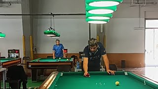 CAMPIONATO ITALIANO BILIARDI CON BUCHE QUARTI DI FINALE  OTTOBONI Sandrino vs TAMIAZZO Alan [upl. by Eimmat]