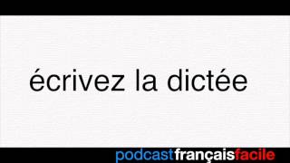 Dictée  français facile  vocabulaire alimentation  Niveau A1 [upl. by Shirleen]