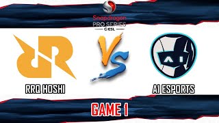 RRQ HOSHI VS AI ESPORTS  GAME 1  SNAPDRAGON PRO SERIES SEASON 6  RRQ VS AI KH [upl. by Anak]