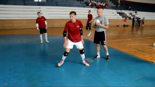 Futsal goalkeeper training  Filip Arkulin  one of the greatest talents [upl. by Keemahs907]