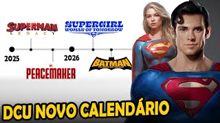 DCU NOVO CALENDÁRIO  TUDO QUE SABEMOS  ORDEM DOS LANÇAMENTOS [upl. by Ayatnohs]