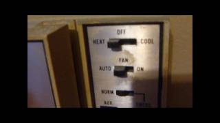 Trane Weathertron heatpump thermostat [upl. by Jc]