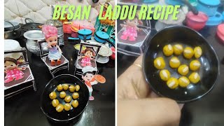 Miniature Besan Laddu Recipe😋 Very YammyHalwai जैसे बेसन के लडडूbesanladdurecipe besanladdoo [upl. by Boy]